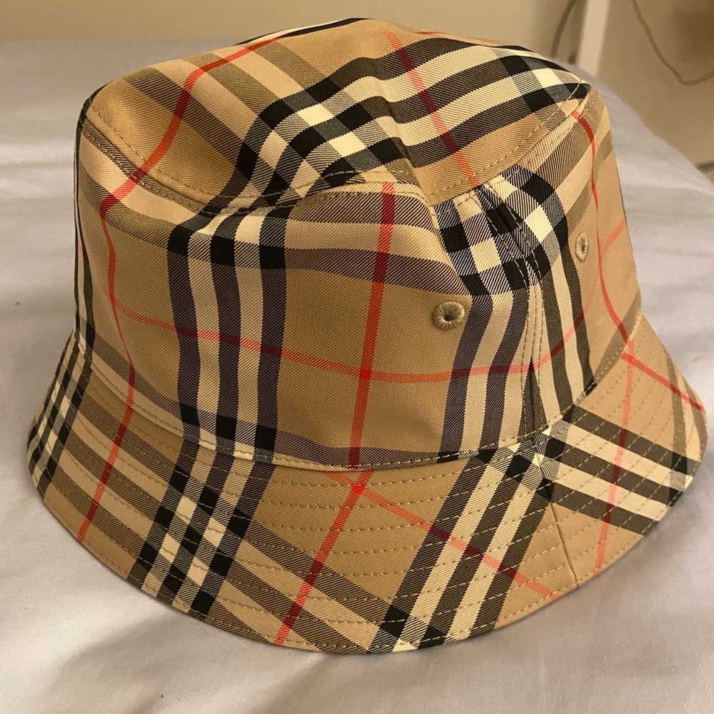 Burberry Check Cotton Bucket Hat